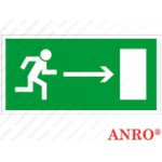 Znak ewakuacyjny „Kierunek do wyjścia drogi ewakuacji w prawo” Z-4E płyta LUX 