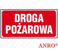 Znak ochrony ppoż. „Droga pożarowa” Z-45P Płyta PCV