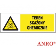 ZNAK  BEZPIECZEŃSTWA ZZ-1KL "Teren skażony chemicznie"