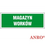 ZNAK  BEZPIECZEŃSTWA ZZ-22KL "Magazyn worków"