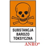ZNAK  BEZPIECZEŃSTWA Z-121CH-P-200x300 „Substancja bardzo toksyczna”