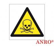 ZNAK  BEZPIECZEŃSTWA ZZ-2O ''Ostrzeżenie przed niebezpieczenstwem zatrucia substancjami toksycznymi''